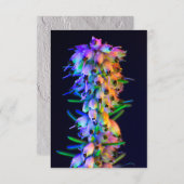 UV Ultra-violette Blume Grußkarte (Vorne/Hinten)