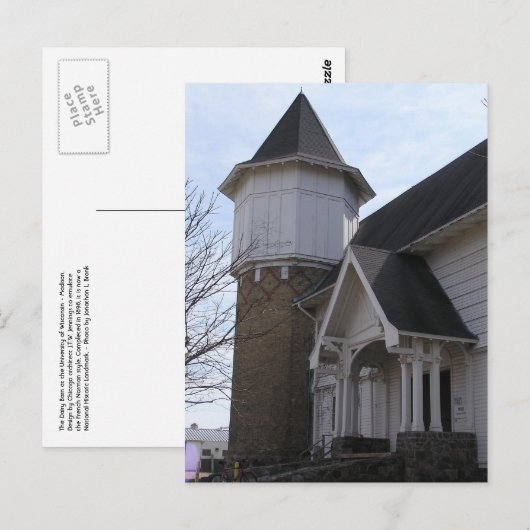 UW Dairy Barn  Postkarte (Vorne/Hinten)