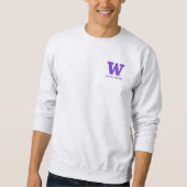 UW SSW Grau Crewneck Sweatshirt | Unisex (Vorderseite)