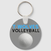 Uwharrie Timberwolves Volleyball Schlüsselanhänger (Vorderseite)