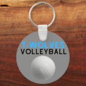 Uwharrie Timberwolves Volleyball Schlüsselanhänger (Vorderseite)