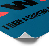 Uwu I Have Crippling Depression Mental Health Awar Poster (Ecke)