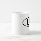 UX Benutzer-Erfahrungs-Tasse - schwarzes ovales Kaffeetasse (Mittel)