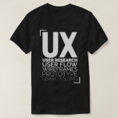 Ux Design Process Geschenk für User Experience Des T-Shirt (Design vorne)