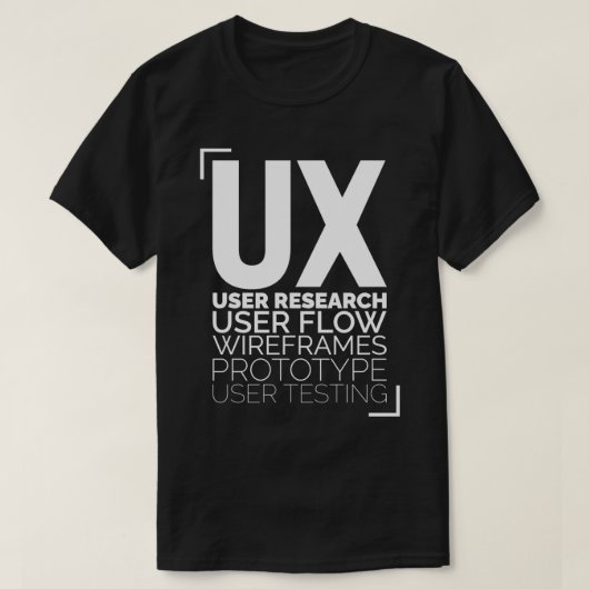 Ux Design Process Geschenk für User Experience Des T-Shirt (Design vorne)