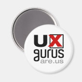 UX Gurus sind wir! -Magnet Magnet (Vorderseite/Rückseite)