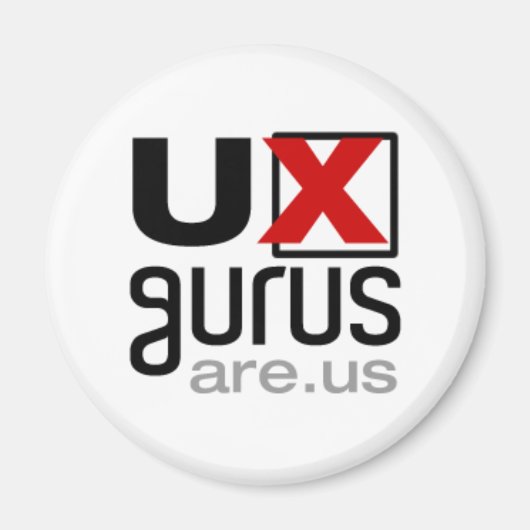 UX Gurus sind wir! -Magnet Magnet (Vorne)
