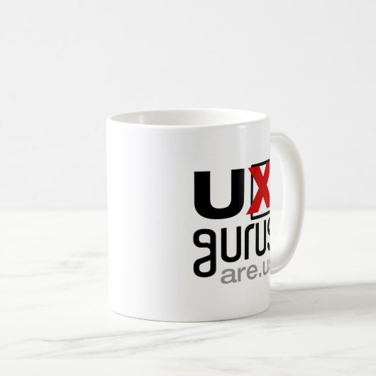 UX-Gurus sind wir! - Offizielle Tasse (VorderseiteRechts)
