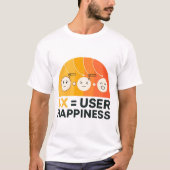 Ux ist das Glück des Benutzers Funny Ui/Ux Designe T-Shirt (Vorderseite)