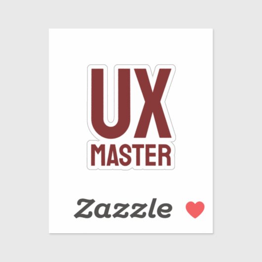 UX Master Aufkleber (Blatt)