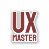 UX Master Aufkleber (Vorderseite)