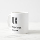 UX, User, experience Designer Kaffeetasse (Vorderseite Links)