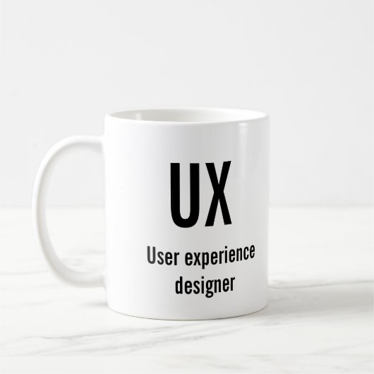 UX, User, experience Designer Kaffeetasse (Links)