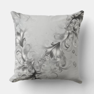 uxe Silver Embellished Throw Pillow Kissen