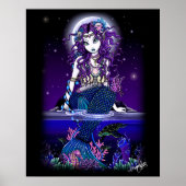 "Uxia" Midnight Mermaid Poster (Vorne)