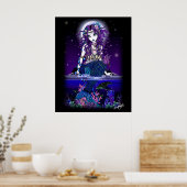 "Uxia" Midnight Mermaid Poster (Küche)
