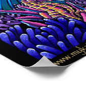 Uxia Original Ocean Scape Dark Mermaid HUGE Poster (Ecke)