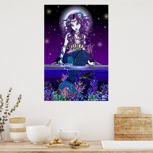 Uxia Twilight Moon Mermaid Poster (Küche)