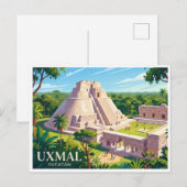 Uxmal Mérida Mexiko Postkarte (Vorne/Hinten)