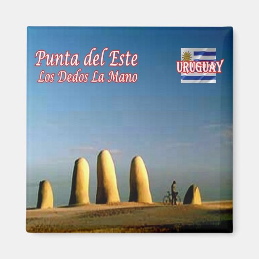 UY004 URUGUAY, Punta del Este Fingers Hand, Kühlsc Magnet (Vorne)