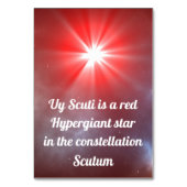 UY Scuti Tischnummer (Rückseite)