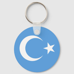 Uyghur/ East Turkestan Flag Schlüsselanhänger