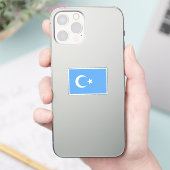 Uyghur/Ostturkestan-Flagge Aufkleber (Telefon)
