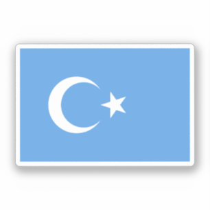 Uyghur/Ostturkestan-Flagge Aufkleber
