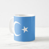Uyghur/Ostturkestan-Flagge Kaffeetasse (Vorderseite Links)