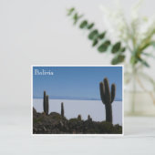 Uyuni cacti bolivia postkarte (Stehend Vorderseite)