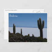 Uyuni cacti bolivia postkarte (Vorne/Hinten)