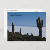 Uyuni cacti bolivia postkarte (Vorne/Hinten)