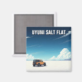 Uyuni Salt Flat Salar De Uyuni Magnet (Vorderseite/Rückseite)