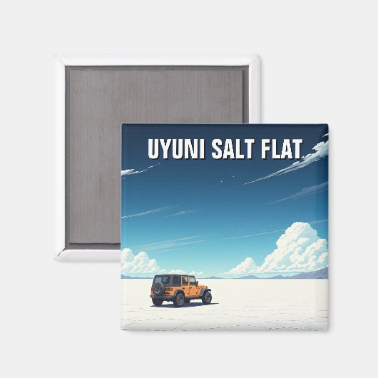 Uyuni Salt Flat Salar De Uyuni Magnet (Vorderseite/Rückseite)