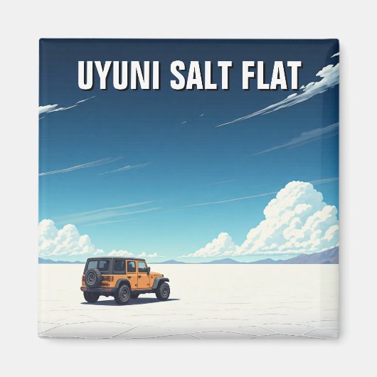 Uyuni Salt Flat Salar De Uyuni Magnet (Vorne)