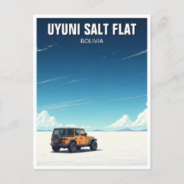 Uyuni Salt Flat Salar De Uyuni Postkarte