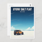 Uyuni Salt Flat Salar De Uyuni Postkarte (Vorne/Hinten)
