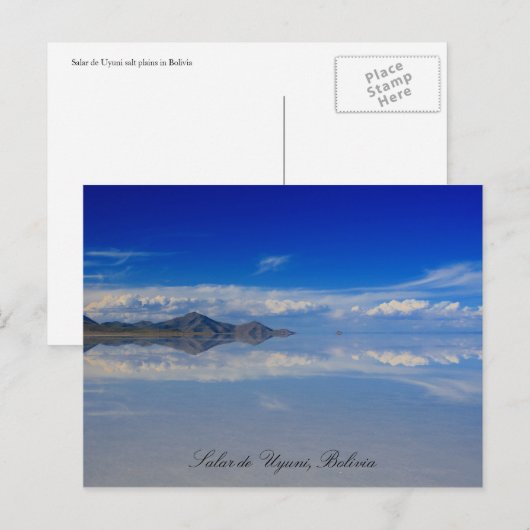 Uyuni-Salzebene Postkarte (Vorne/Hinten)