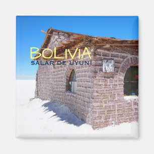 Uyuni Salzhotel im Bolivien-Textmagneten Magnet