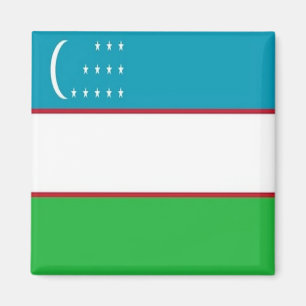 UZ001 UZBEKI FLAG, Usbekistan, Asien-Kühlschrank Magnet