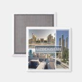 UZ005 UZBEKISTAN, Mosaik, Asien, Kühlschrank Magnet (Vorderseite/Rückseite)