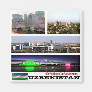 UZ008 UZBEKISTAN, Mosaik, Asien, Kühlschrank Magnet
