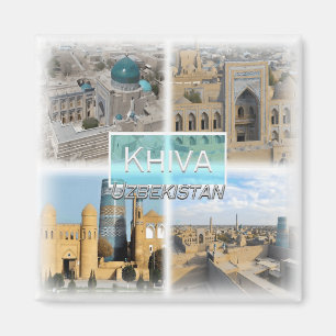 UZ009 Asien, Usbekistan, Chiwa, Mausoleum, Kühlsch Magnet
