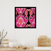 Uzbek Ikat Art Poster (Küche)