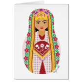 Uzbek Matryoshka Card (Vorne)