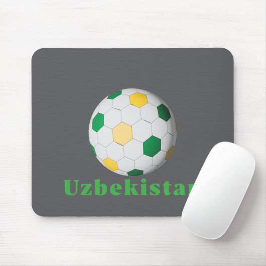 Uzbekistan Soccer Mousepad (Mit Mouse)