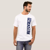 UZBEKISTAN_vert_blue T-Shirt (Vorne ganz)