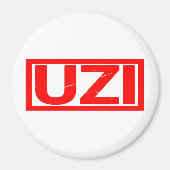 Uzi Briefmarke Magnet (Vorne)