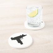 Uzi Getränkeuntersetzer (Seite)