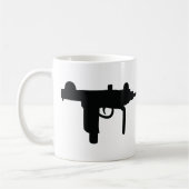 Uzi Gewehr-Waffenikone Kaffeetasse (Links)